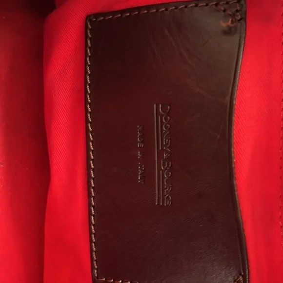 Dooney & Bourke Brown Leather Handbag - Picture 4 of 6